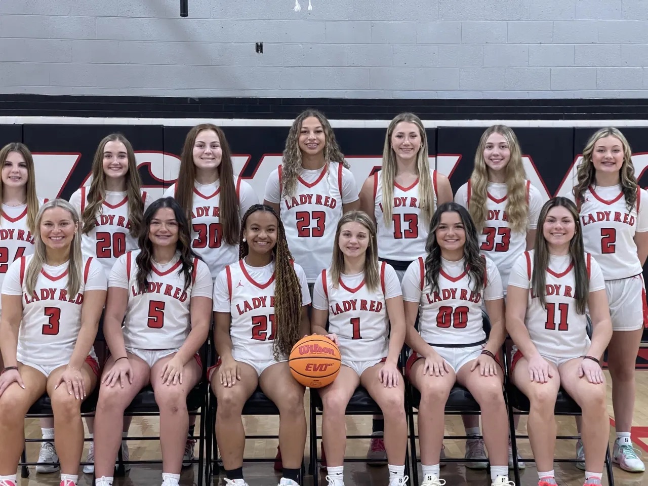 The 2024 Cocke County Lady Red team photo