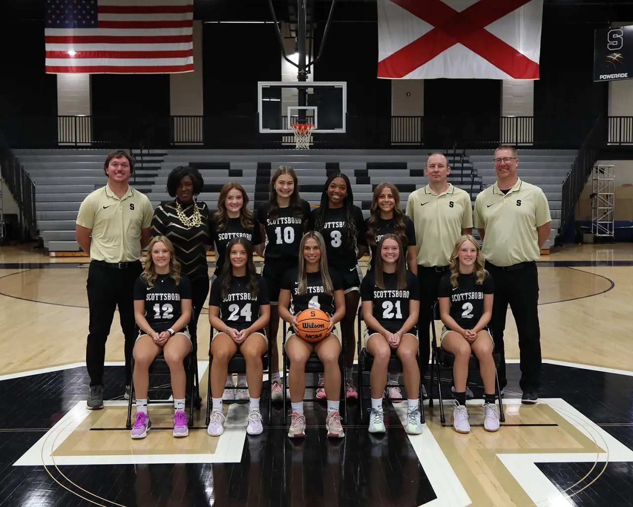 The 2024 Scottsboro Lady Wildcats team photo