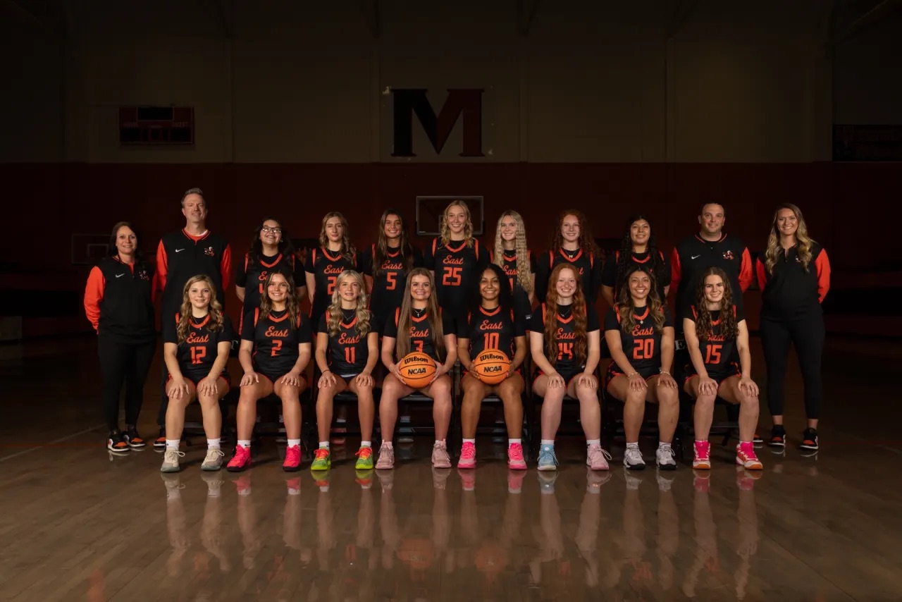 The 2025 Morristown East Lady Hurricanes team photo