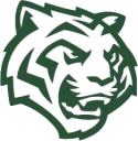 Jackson-Reed Tigers Logo - a white tiger with green highlights and outline