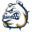 Fairdale High School Bulldog Logo - a white bulldog looking left with gold accents and a blue outline.